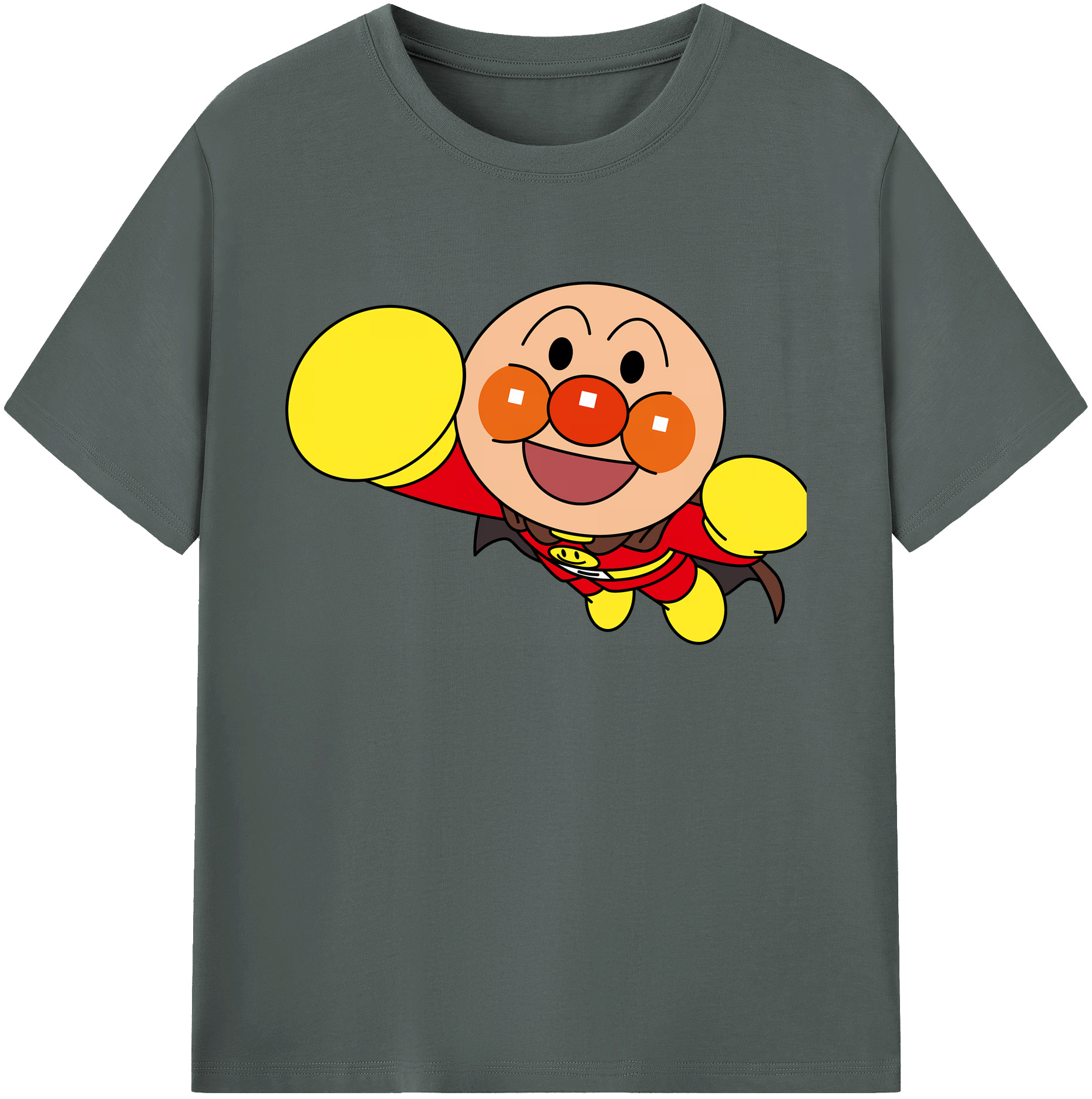 （画像用） アンパンマン Anpanman 綿100％ メンズ半袖Tシャツ｜肌触りやわらか＆通気性